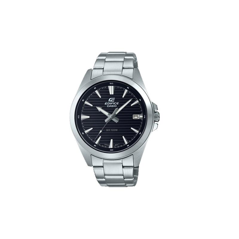 

Casio EDIFICE Simple Business 100m Waterproof Quartz Movement Stainless Steel Strap Japanese and Korean Watch Men s Watch Black Dial EFV-140D-1AV чорний