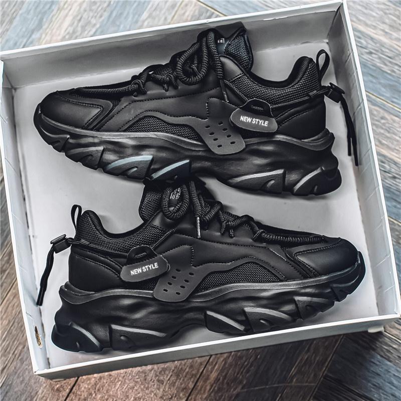 Sport Shose Male Fashion Street Shoes Lightweight Comfortable Lace-Up Gym Shoes Mens White Sneakers Platform Shoes Mens Trainers