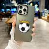 Farbige Handyhülle Für iPhone 17 16E 16 11 15 14 Pro MAX 12 13 MINI 7 8 Plus XR SE Versilberte IMD Hülle Fußball Liebe Champion
