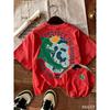 New Arrival Cotton Hammerhead Shark Graphic Short Sleeve Daily Casual Unisex Kids Adults Loose Beach Top