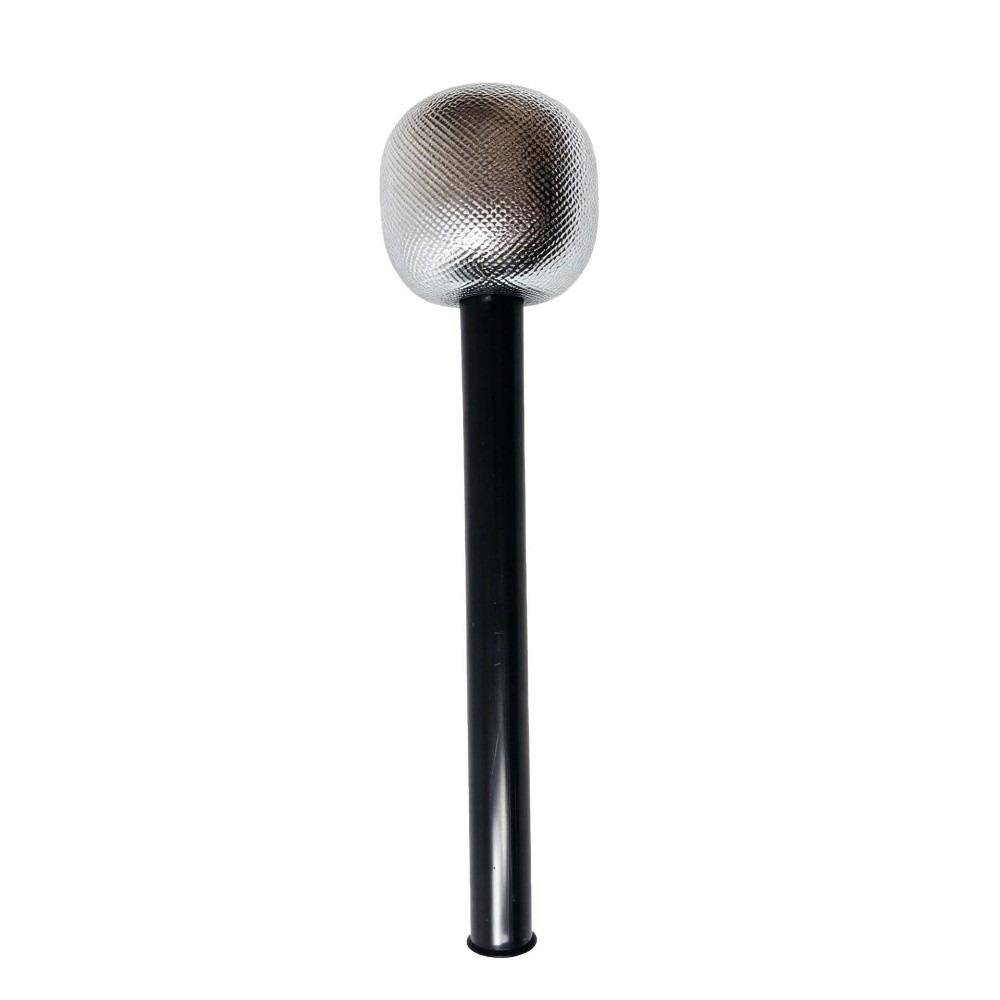 Gold Silver Glitter Toy Fake Mic Lightweight Plastic Singing Practice Toy  School Talent Show