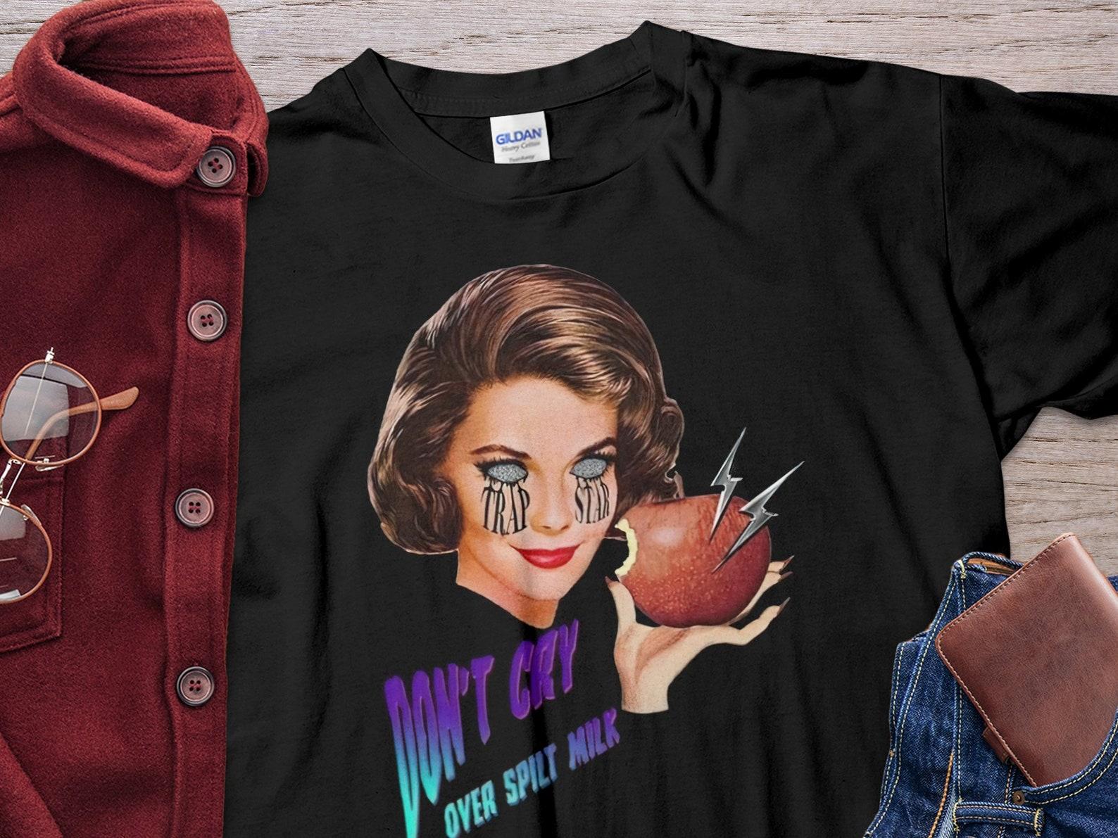 Trapstar Women s Don t Cry Over Spilt Milk Women Eat Forbidden Fruit Forbidden Fruit Unisex T-Shirt 3XL