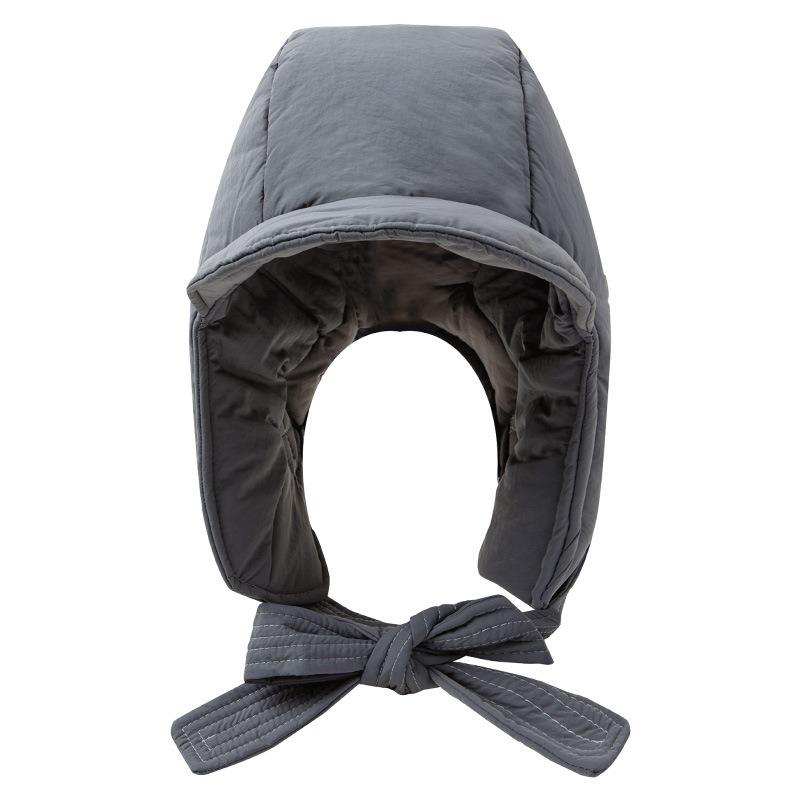 Down Cotton Pilot Fashion Ski Riding Ear Protection Hat Strap Cold Helmet Liner Pullover Hat