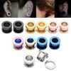 1 Pair Steel Gauges Plugs Double Flared Piercing Flesh Tunnel Expanders Stretchers Earring