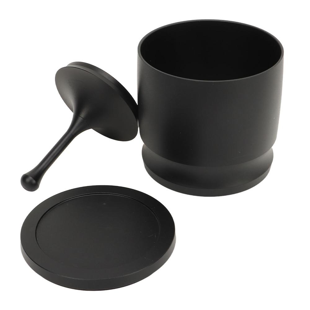 

Coffee Supplies Aluminum Alloy Coffee Powder Picker Black 58mm Dosing Cup Anti Flying Powder Receiver Container Espresso Making чёрный