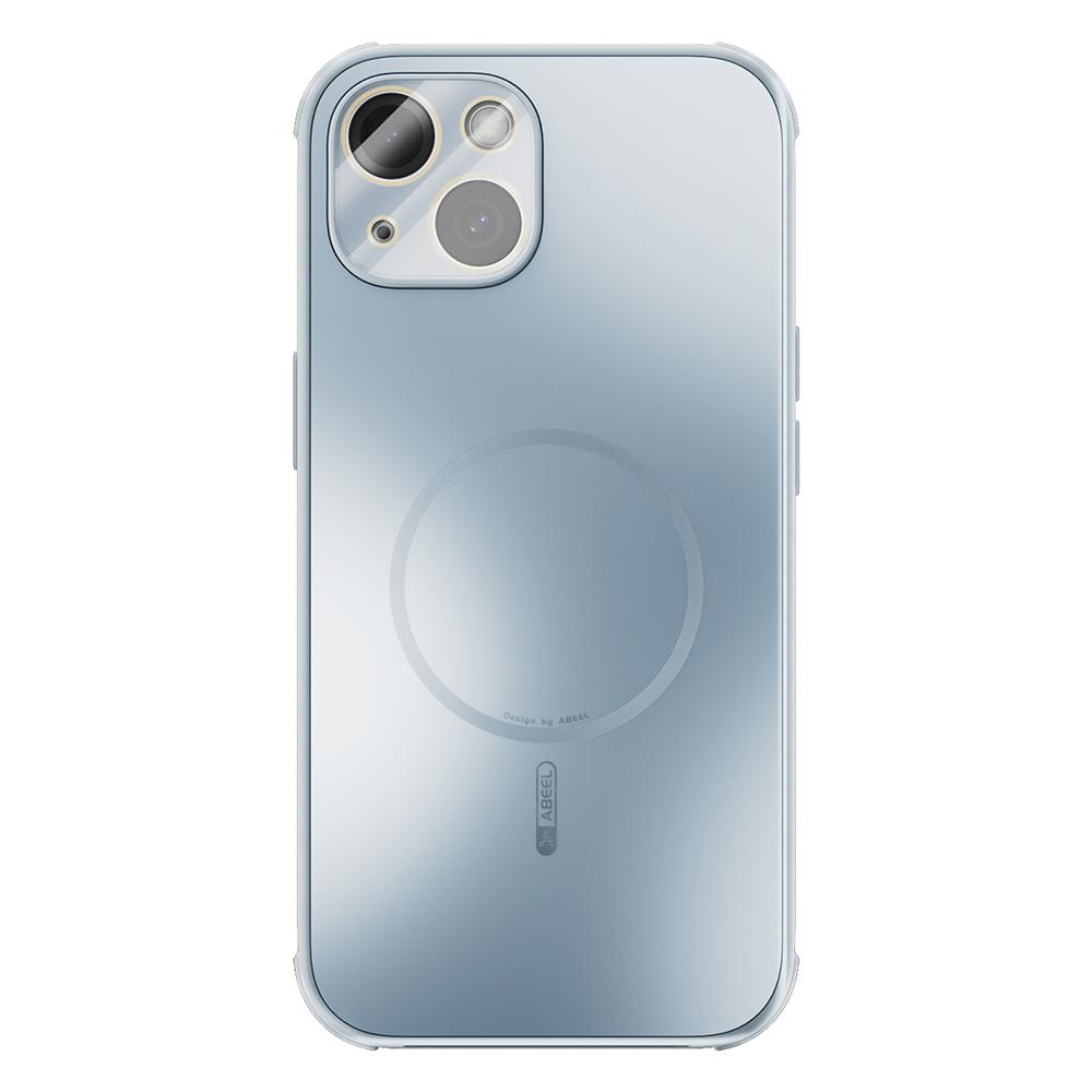 

ABEEL For iPhone 14 Magnetic Case TPU PC Cooling Matte Phone Back Cover with Lens Film Baby Blue