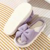Women's Fashionable Black Bow Slippers with Thick Soles - Comfortable Indoor/outdoor Shoes for All Seasons, Sandals for All Seasons