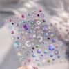 1pcs New 5D Bronzing Punk Moon Nail Art Charms Gothic Star Adhesive Slider Press on Nail Decoration Decals Accessories DIY