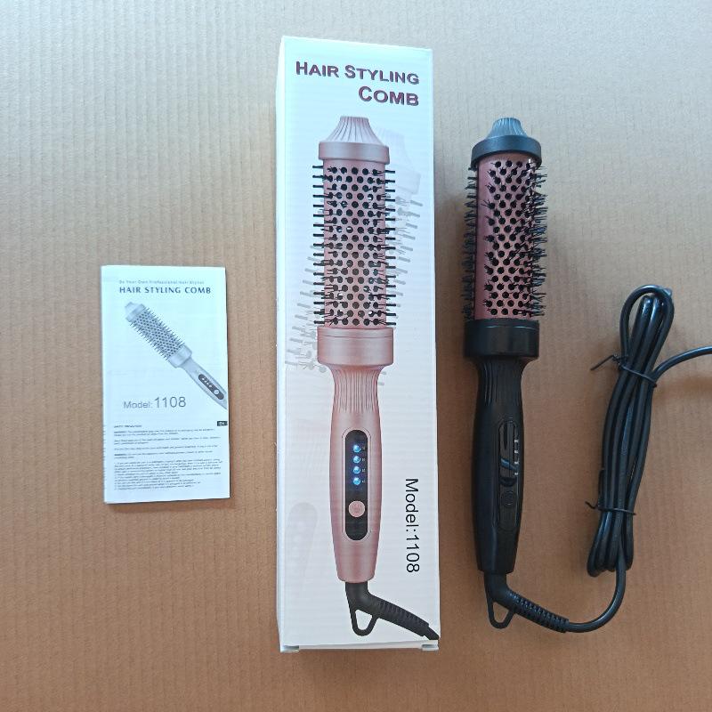 

Cross-border Dual-use Curling Iron & Comb: Fluffy Comb for Curling & Straightening Hair