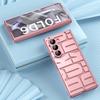 For Samsung Galaxy Z Fold6 5G Case Electroplating PC Phone Cover with Tempered Glass Film