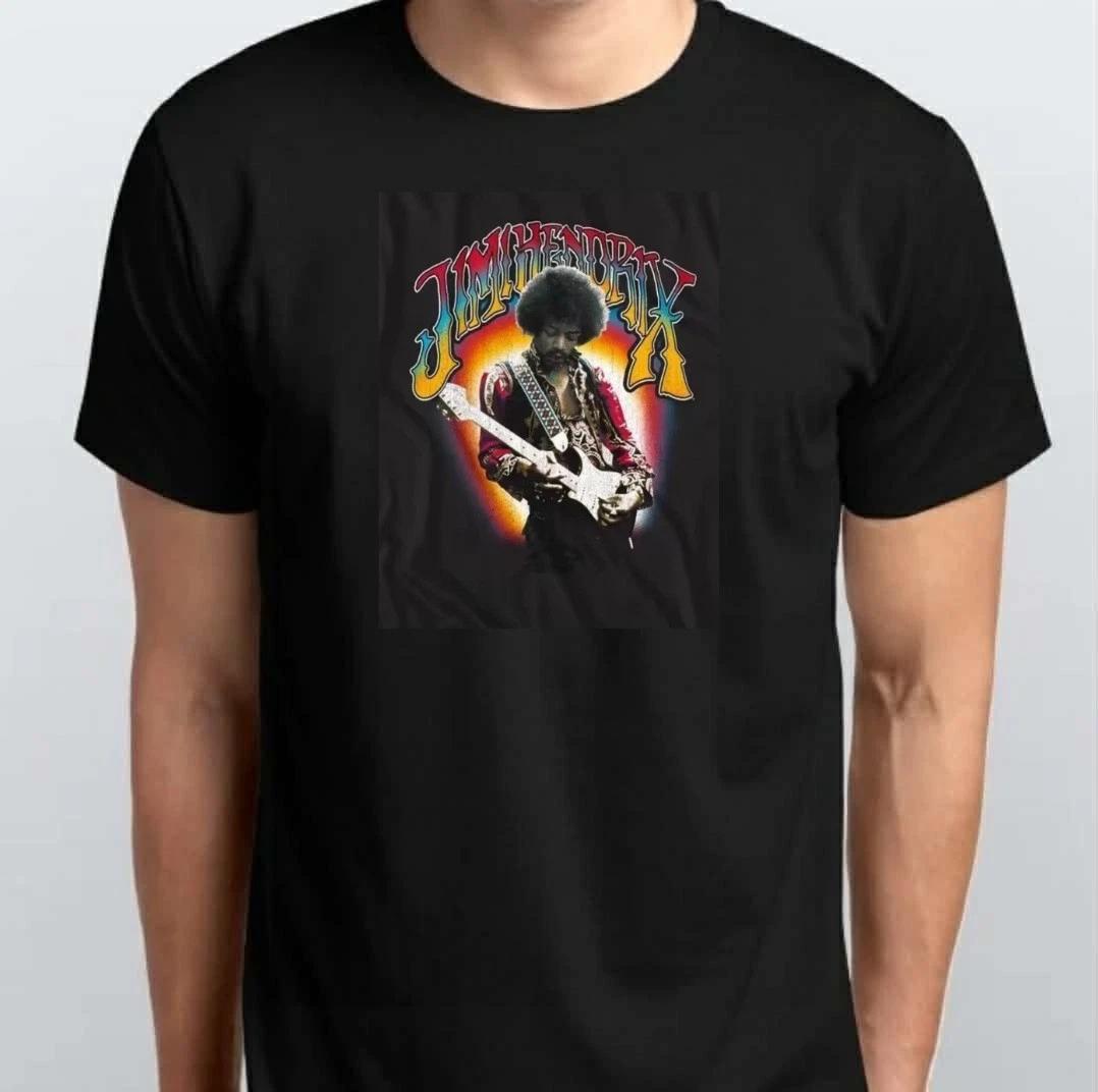 

Jimi Hendrix Legend Halo Unisex 100% Cotton T-shirt Mens Tees Top S M L XL XXL 3 4 XL Black S