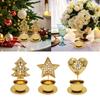 Christmas Hollow Design Christmas Decoration Christmas Tree Shape Elegant Candlestick Decorative Accessories 3 Styles