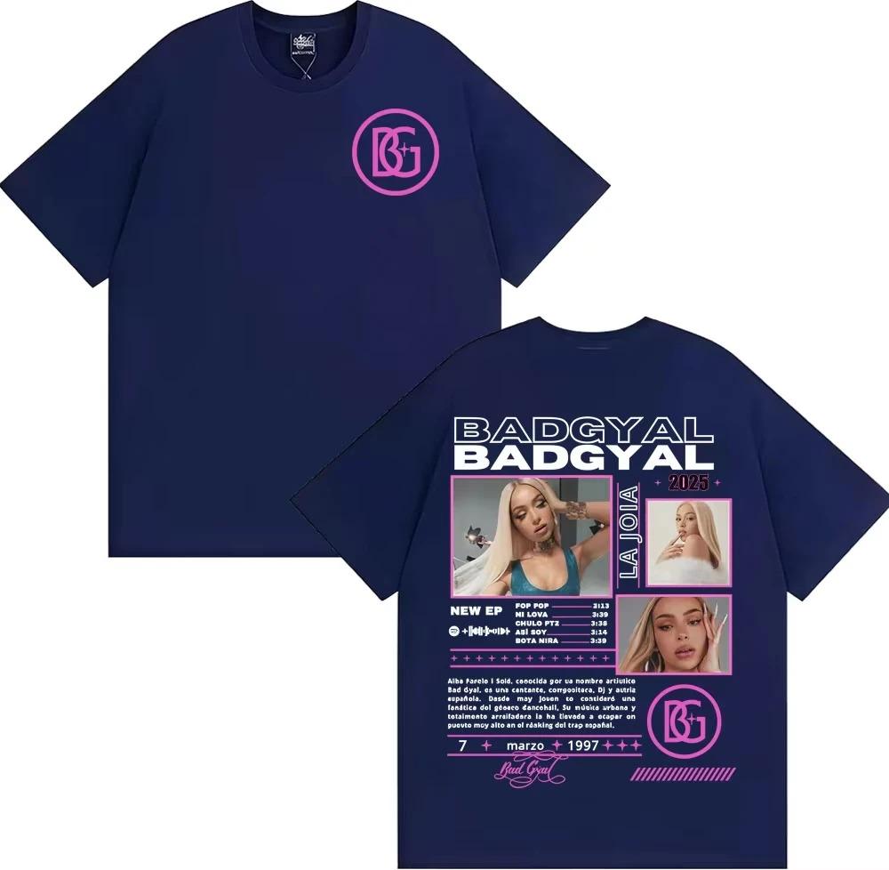 Singer Bad Gyal La Joia Album Tour 2026 Pattern Tshirt Fashion Trendy Aesthetics Tshirt Casual Cotton Unisex Tshirt