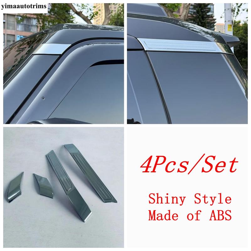Auto A-Säule Fensterpfosten Panel Sequ Abdeckung Zierleiste ABS Chrom Zubehör für Toyota Land Cruiser Prado 250 LC250 2024 2025