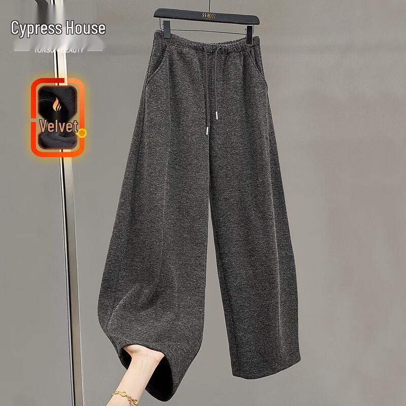 

Women s High-Waist Drawstring Casual Trousers L