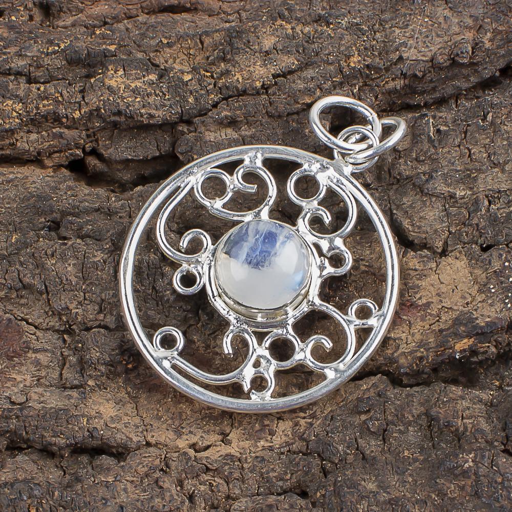 Rainbow Moonstone Pendant Gemstone Jewelry, 925 Solid Sterling Silver Pendant, Handmade Beautiful Jewelry Pendant