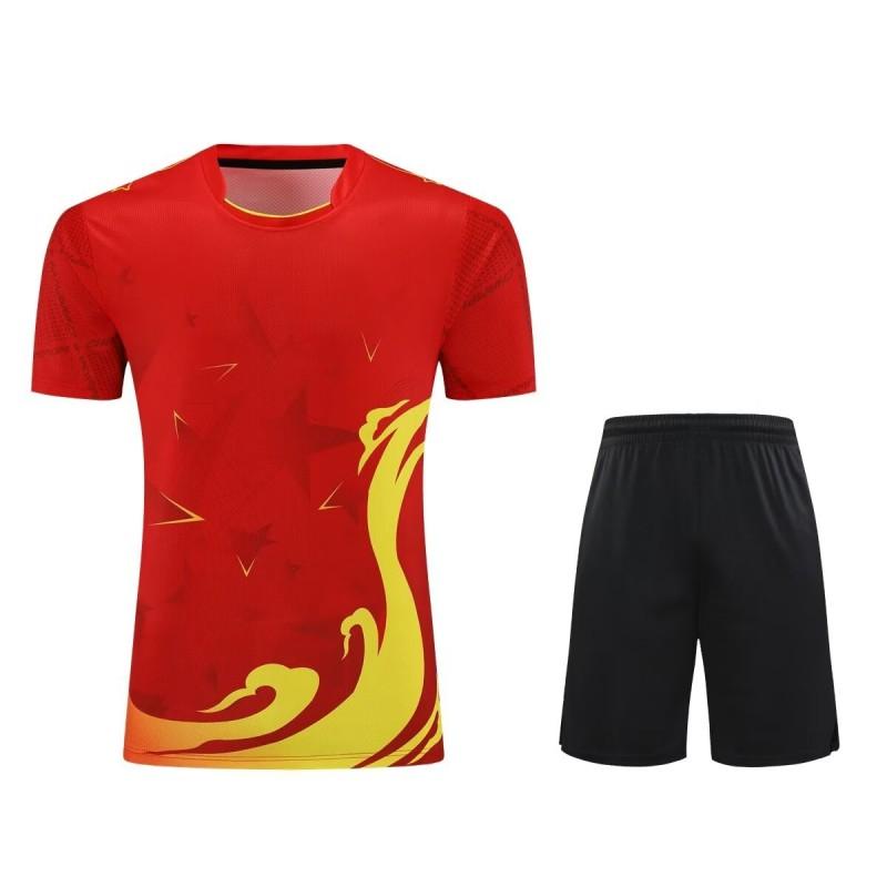 Badminton Shirts Kids Adults Quick Dry Breathable Short Sleeve Sports T-Shirt Table Tennis Training