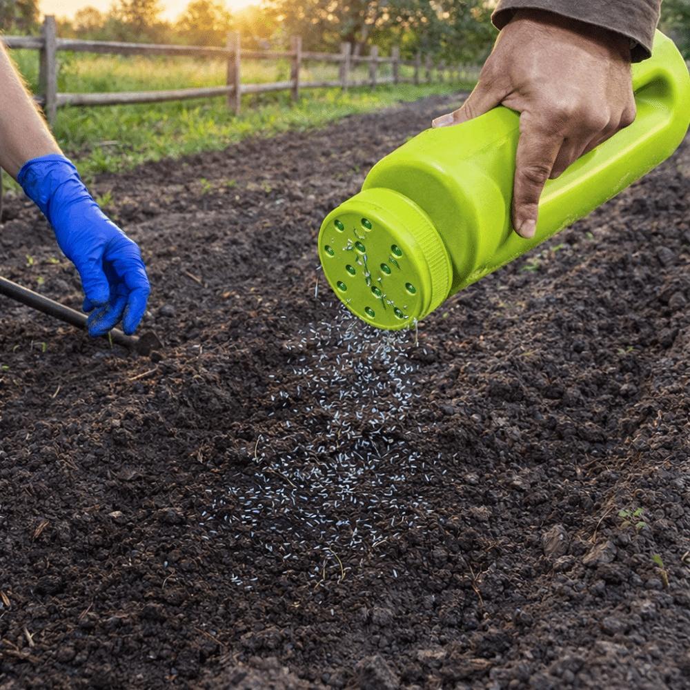 Portable Hand Spreader Large Capacity Fertilizer Spreaders Handheld Spreaders  Lawn Care