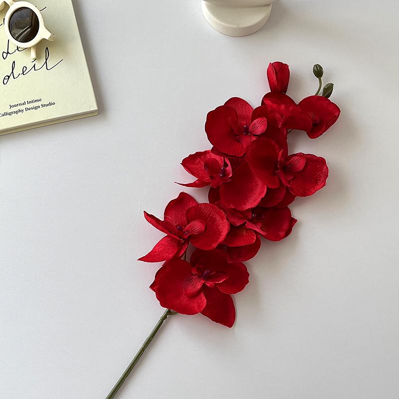 Autumn Phalaenopsis Faux Flowers for Weddings & Home Decor