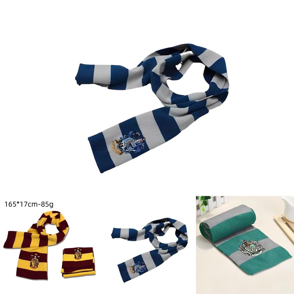 Gryffindor House Crest Patch Scarf For Harry Potter Fans Keep Warm With Style!