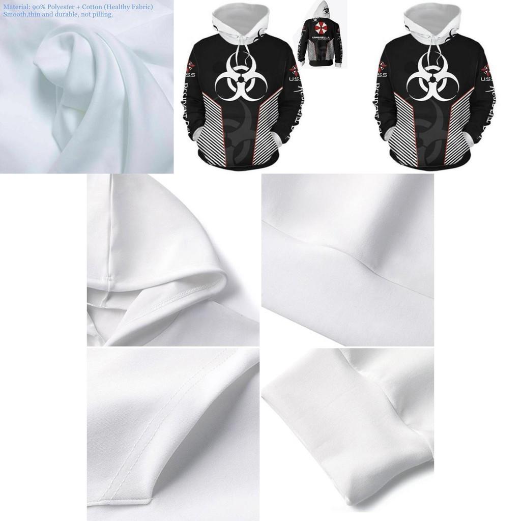Ond Beboer Umbrella Corporation Hettegenser Cosplay Jakke Genser 3D Kåpe Trykk