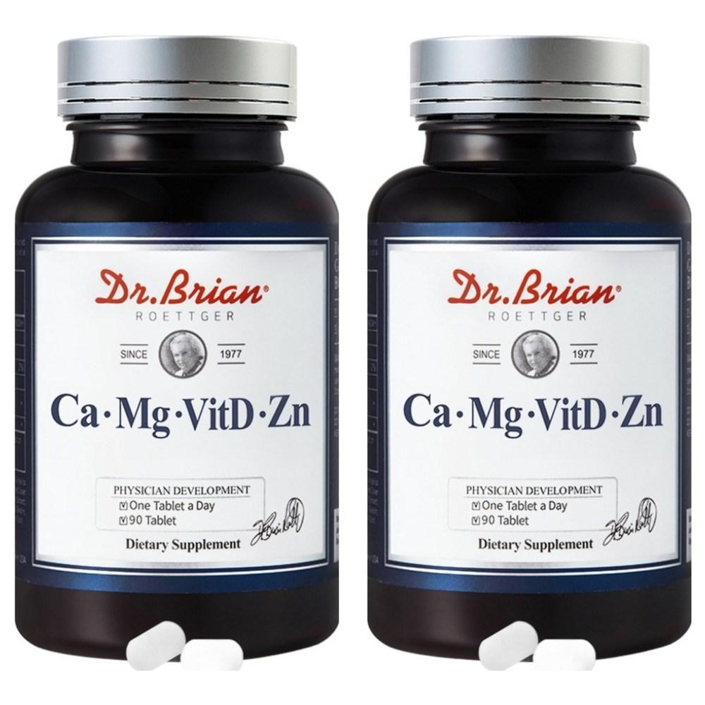 Dr. Brian Calcium Magnesium Vitamin D Zinc Supplement 90 Tablets 2 pcs