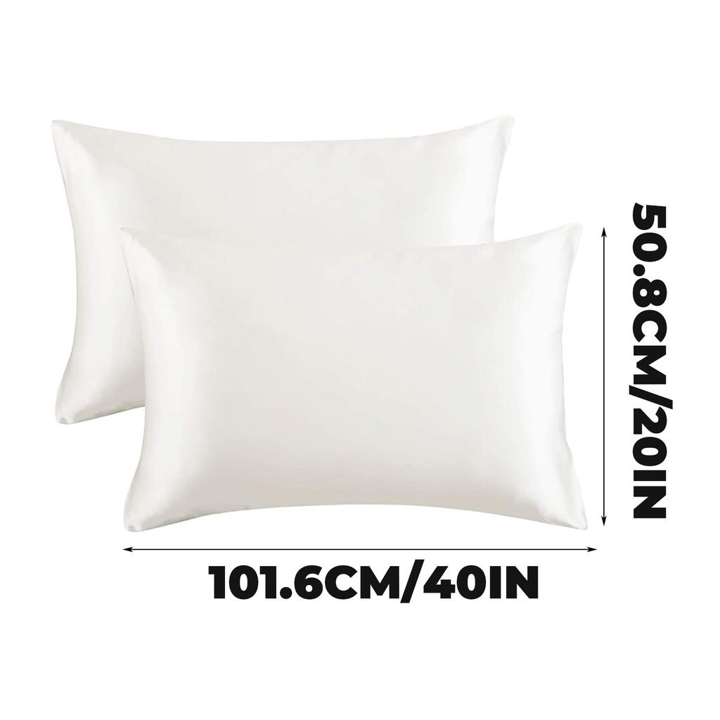 Household Washed Silk Satin Pillowcase 20*40inch Soft And Comfortable Pillowcase