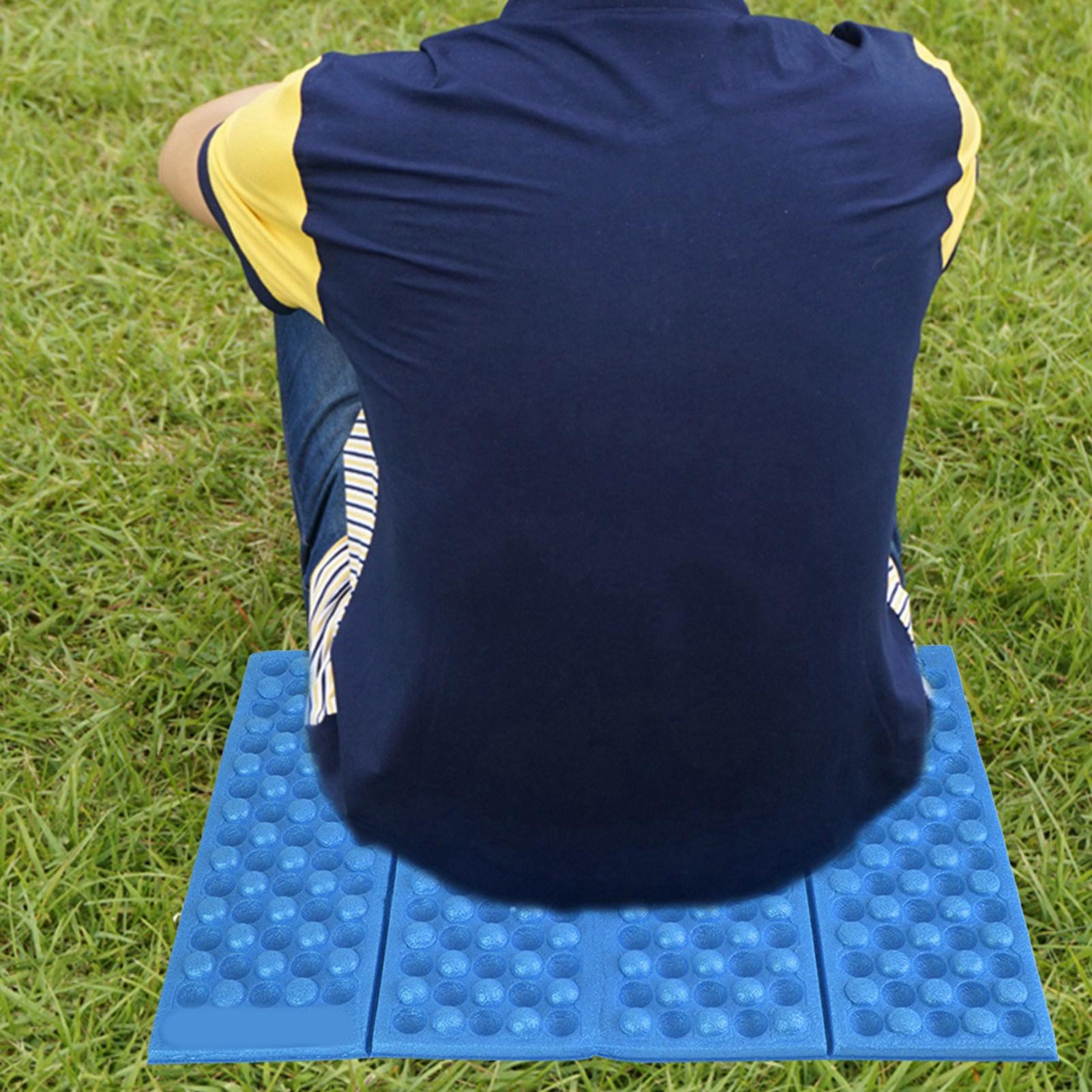 

Outdoor Foldable Foam Waterproof Garden Cushion Seat Pad Camping Portable Folding Mat Blue