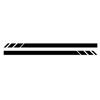 Side Stripes Stickers 2pcs Accessories Black Campervan