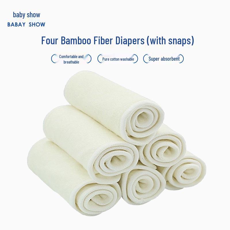 Infant AI2 Breathable Cotton Snap Diaper with Fitted Insert