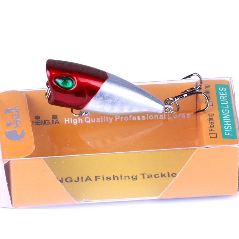 1pc Hengjia Mini Topwater Popper Bait Plastic Bionic Wobbler Fishing Tackle
