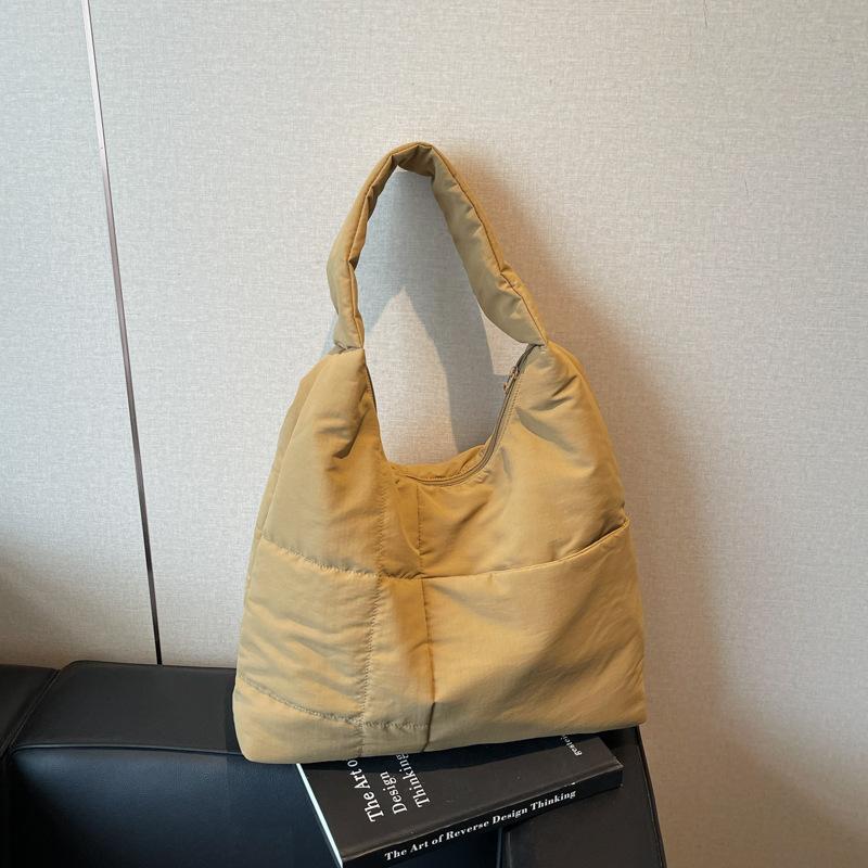 

Вместительная сумка-тоут, новая простая повседневная сумка через плечо, высококлассная универсальная сумка под мышкой хаки