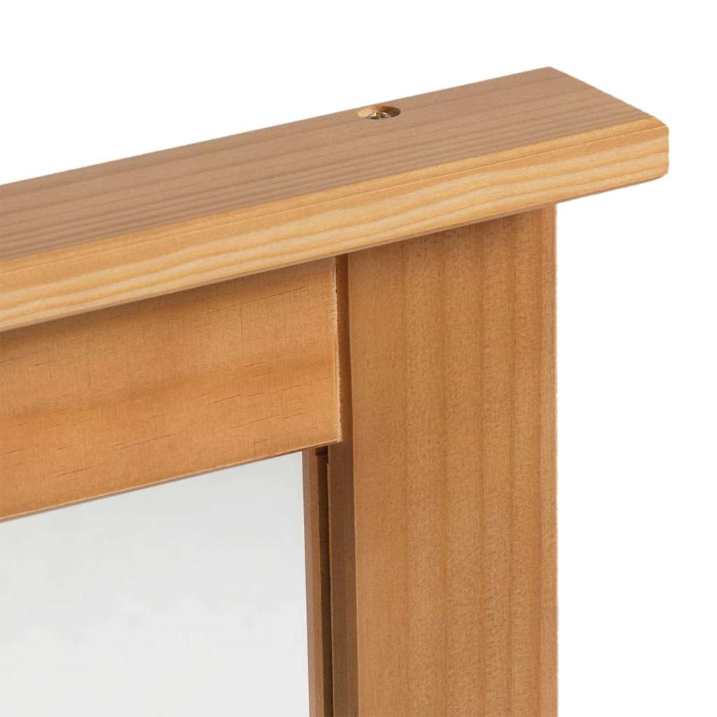 VIGO Mirror Honey Brown 55.5 x 5 x 70 cm Solid Pine Wood