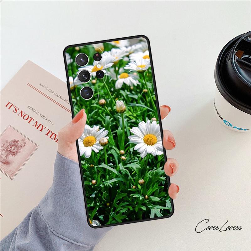 Gänseblümchen Handyhülle Für Samsung Galaxy S24 S25 S23 S22 Ultra Note 10 20 Plus S20 S21 FE Hülle