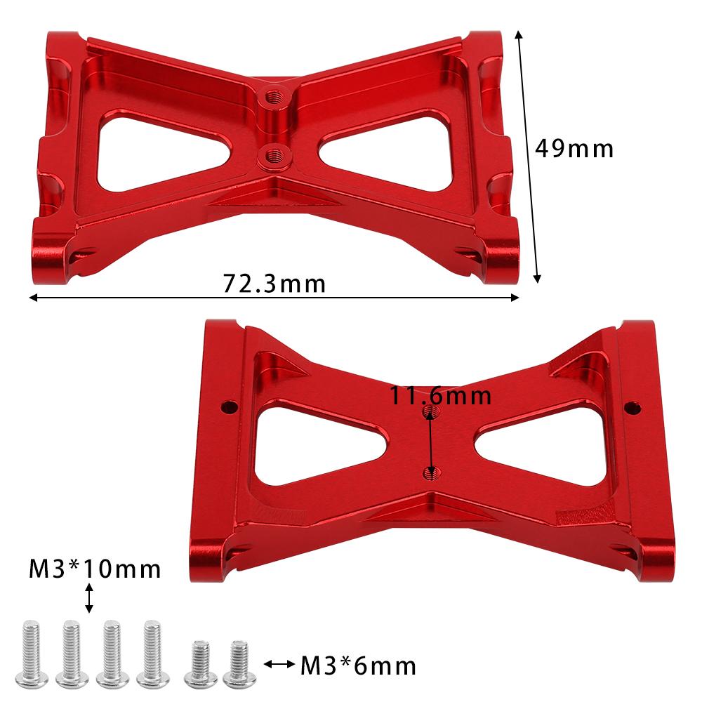 1PC Aluminum Alloy Rear Chassis Brace Crossmember Beam Mounts for 1/10 TRX-4 TRX4 RC Crawler Car Upgrade Parts