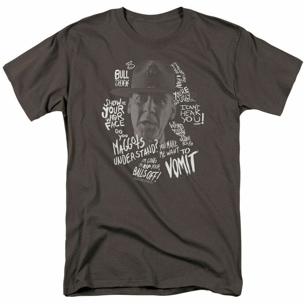 26 Full Metal Jacket Gunnery Quote T Shirt Mens Licensed Military Movie Charcoal Unisex T-Shirt XXXXL