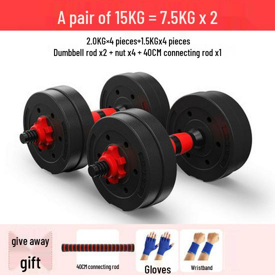 Men's Rubber-Coated Foot Weight Dumbbell for Sports 