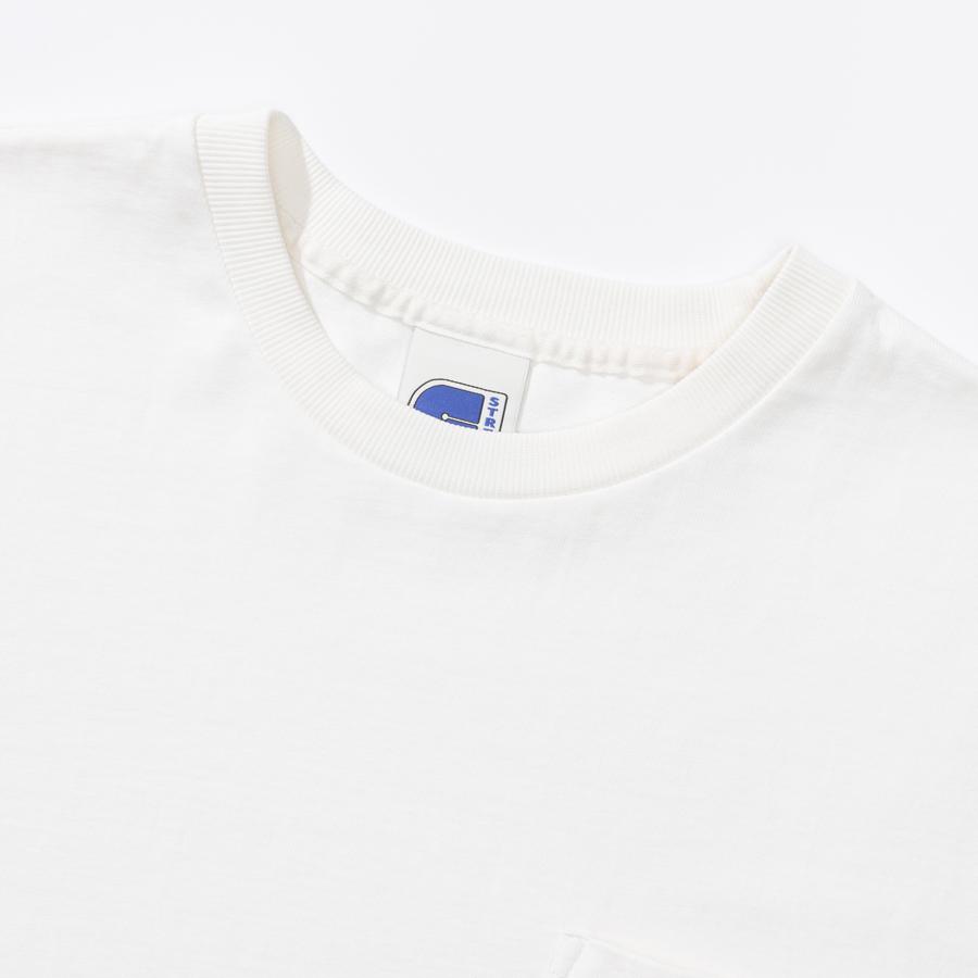 CITY STREET Vintage Washed Pocket Tee - Off White
