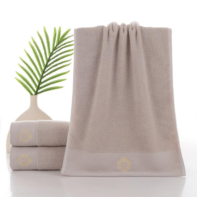 

Полотенце Хлопковое полотенце для лица Утолщенное впитывающее полотенце для лица Мягкое бытовое 35*75cm светло-серый