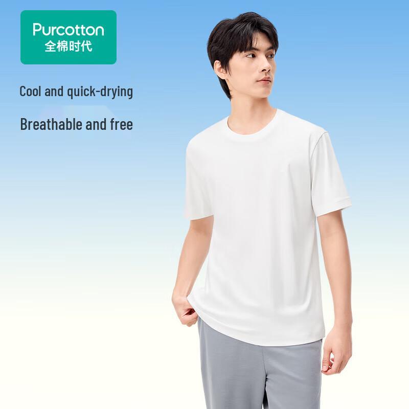 PurCotton Men's Cooling Moisture-Wicking T-shirt