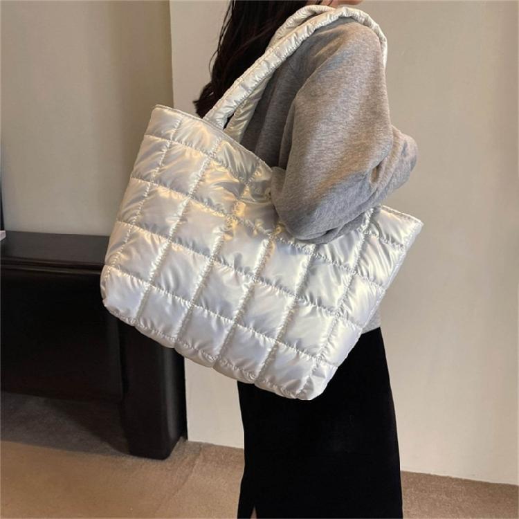 Puffer Bag for Women Functional and Fashionable Shoulder Bag Shopping Handbag