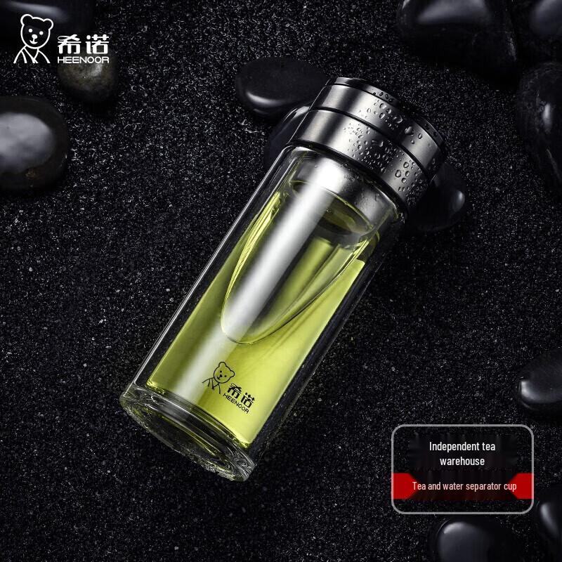 Xinuo XN-7095 Double-Layer Tea Infuser Glass Bottle
