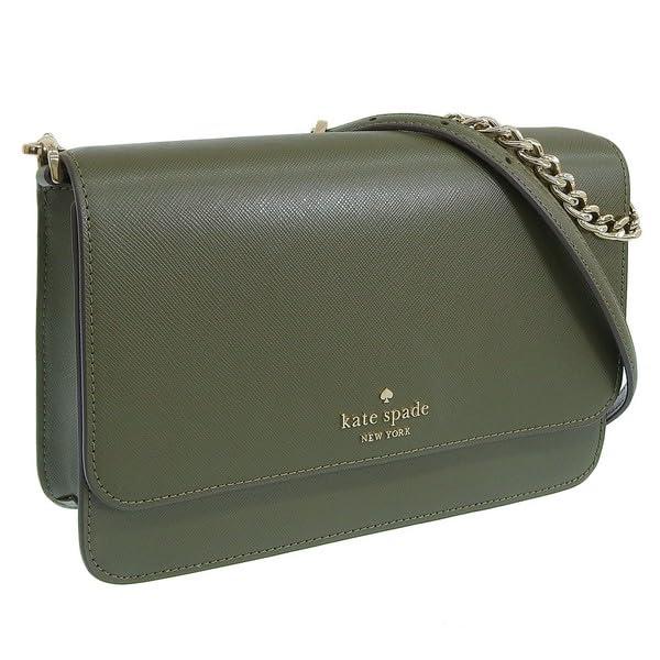 

Kate Spade Madison Flap Convertible Crossbody Shoulder Green Saffiano Outlet KC430 Bag, 2-Way Bag, Leather, Brand, 302. [Used]