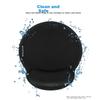 Comfortable Memory Foam, Ergonomic Business Wrist Rest Mouse Pad, Desk Mouse Wrist Support, Notebook Hand Rest Medium Size Thick Palm Pad Black 3624