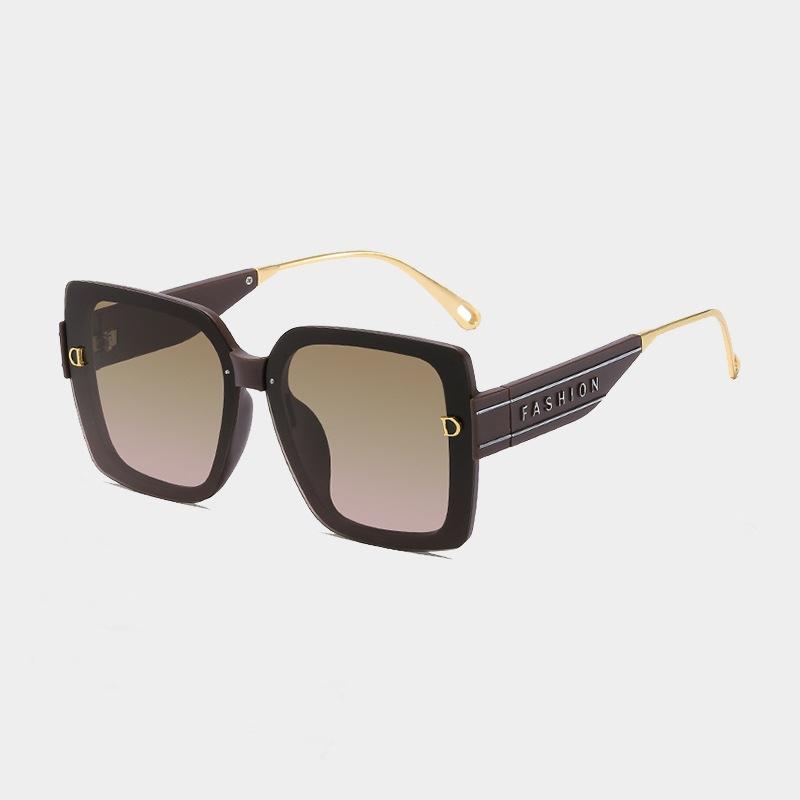 European and American sunscreen trend glasses large frame sunglasses women's high-end sense new polarized women's fashion sunglasses women