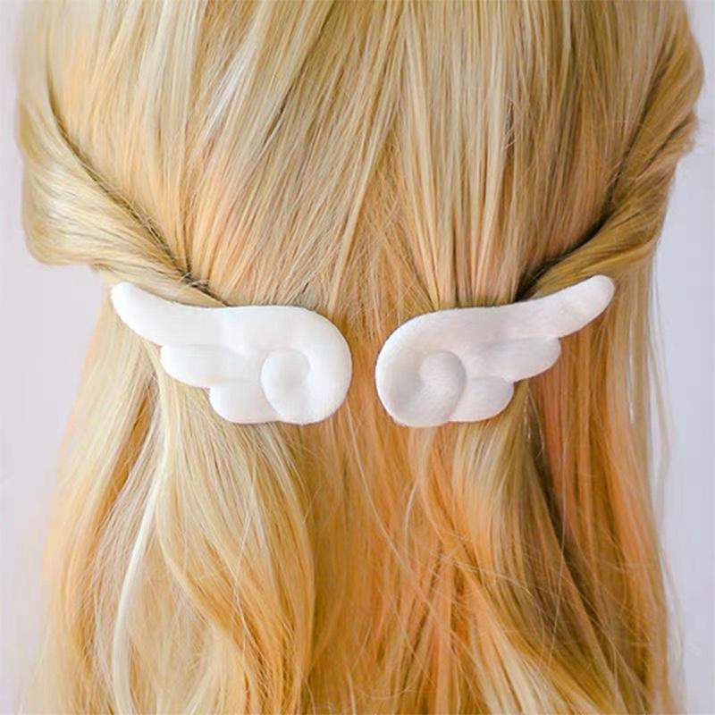Angel Wing Hair Clips Cartoon Hair Barrette Trendy Non Slip Hair Clamps Ponytail Holder Sweet Side Clip Hair Accessories