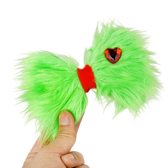 Christmas Hair Hoop Green Fluff Design Lightweight Festive Headband Versatile Cosplay Hair