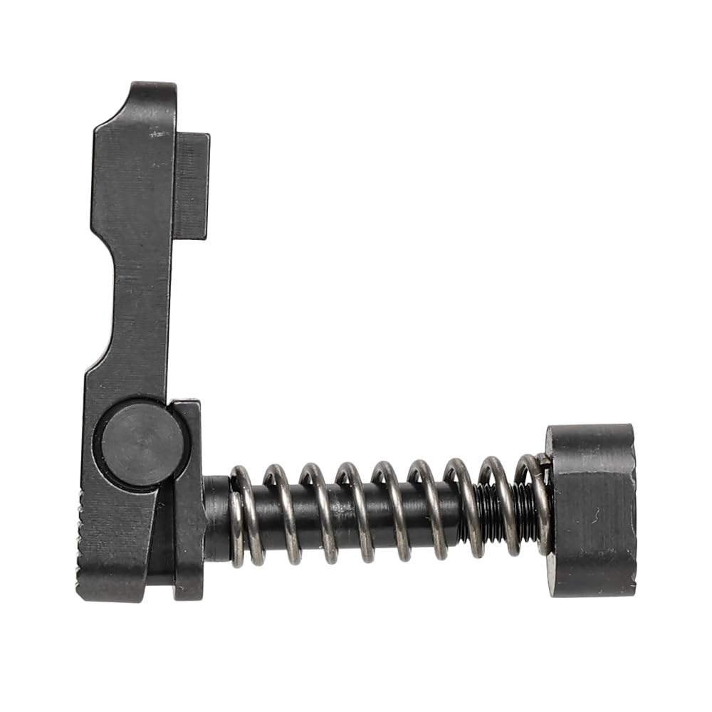 Ryohinbuhin Tokyo Marui MWS Compatible 5KU NORGON LLC Ambidextrous Magazine Catch Replica, Steel CNC Blued Finish, Black