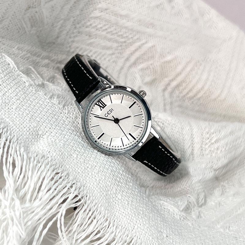 Retro Simple Women'S Watch Exquisite Small Belt Student Watch High Sense Versatile Women'S Quartz Watch