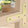 L-Shaped Iron Corner Code 90 Degree Right Angle Fixator L-Shaped Bracket Furniture Bed Frame Cabinet Connector